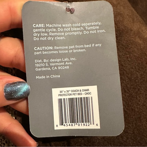 Burrow Bud - Couch & Chair Protector Pet Bed in Chocolate Brown - Picture 4 of 5